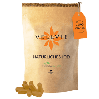 Vellvie Jod Kelp Algen Puresea Natural Apothekerglas Nachfuellpack 180 Kapseln Nachhaltig Titel Nahrungsergänzung Was hilft bei Schilddrüse 